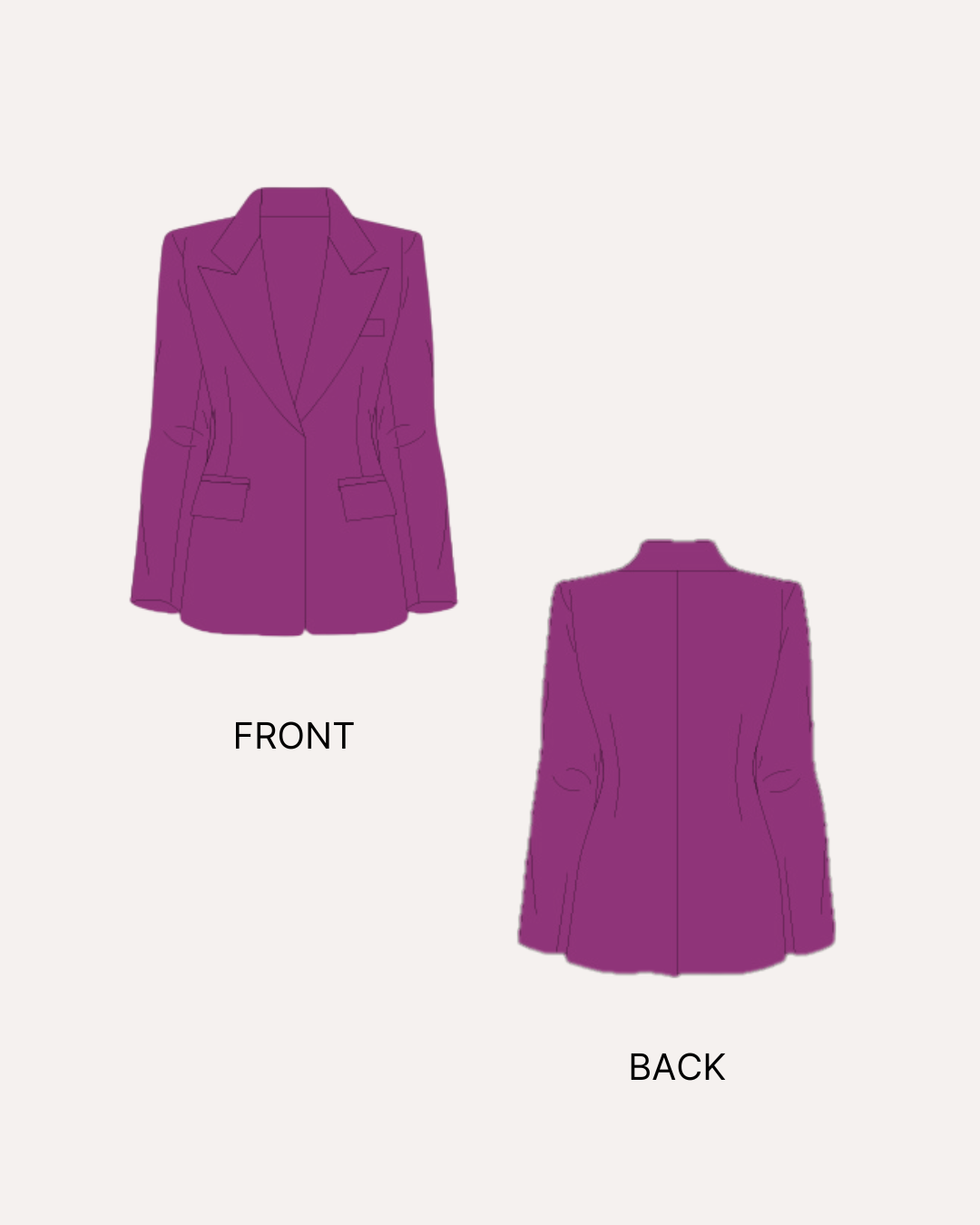 Blazer Sewing Pattern 'Monroe'