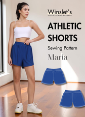Athletic Shorts Sewing Pattern 'Maria'