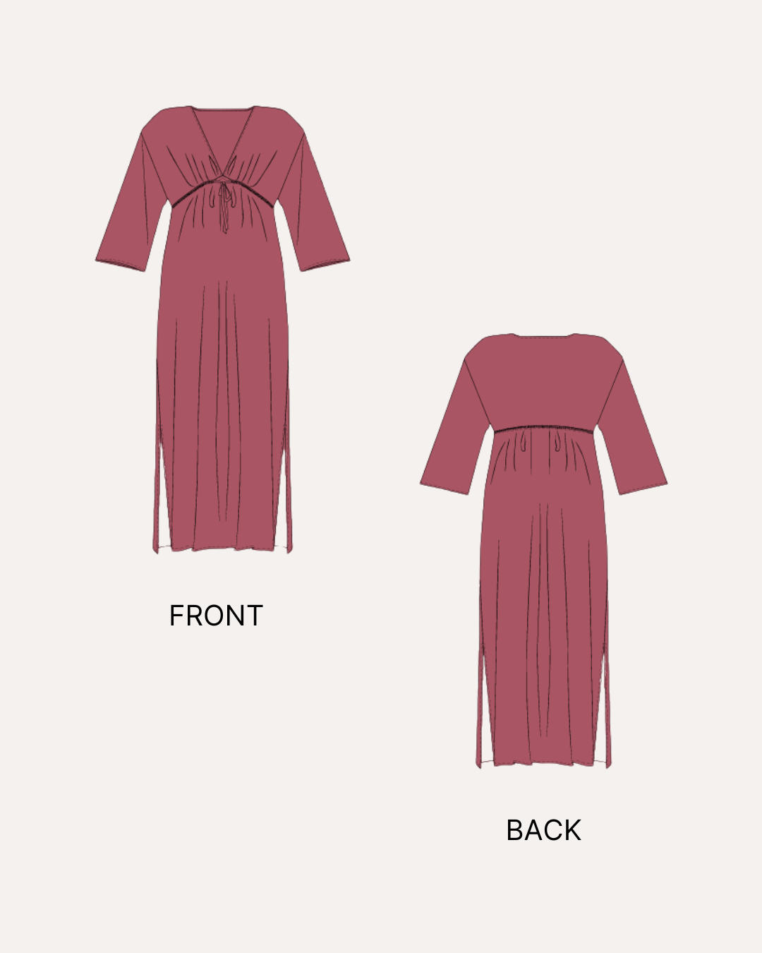 Kaftan Dress Sewing Pattern 'Malia'