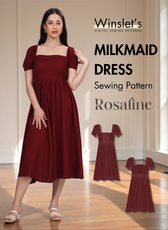 Milkmaid Dress Sewing Pattern 'Rosaline'