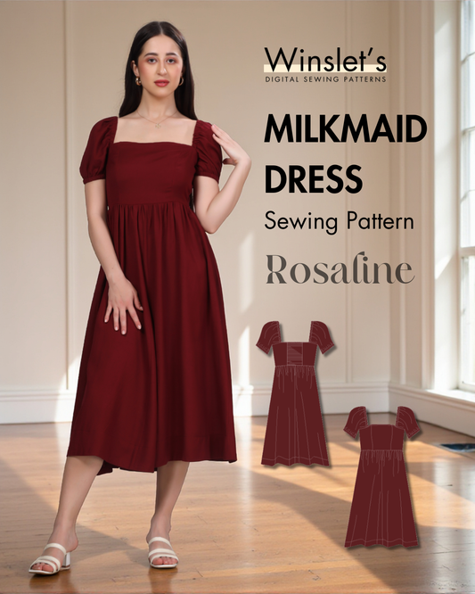 Milkmaid Dress Sewing Pattern 'Rosaline'