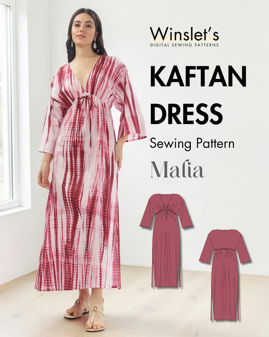 Kaftan Dress Sewing Pattern 'Malia'