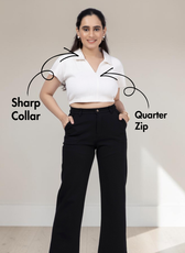 Crop Polo Shirt Sewing Pattern 'Echo'