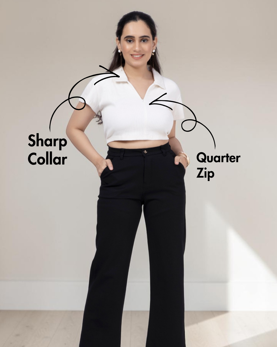Crop Polo Shirt Sewing Pattern 'Echo'