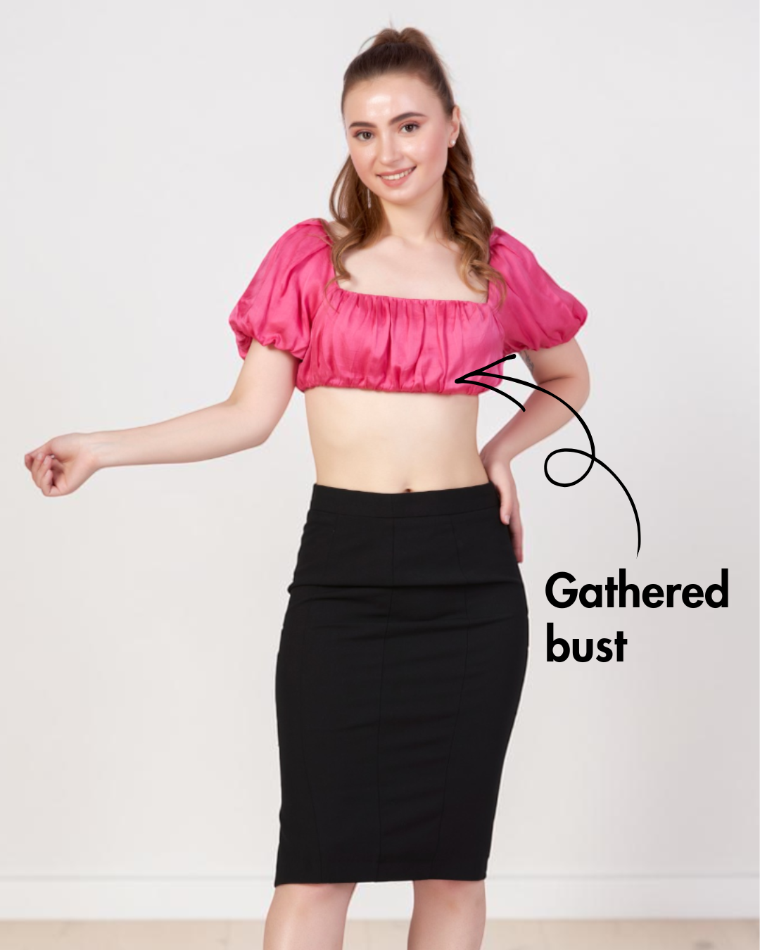 Puff Sleeve Crop Top Sewing Pattern 'Hollie'