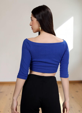 Off-Shoulder Top & Flared Pants Set Sewing Pattern