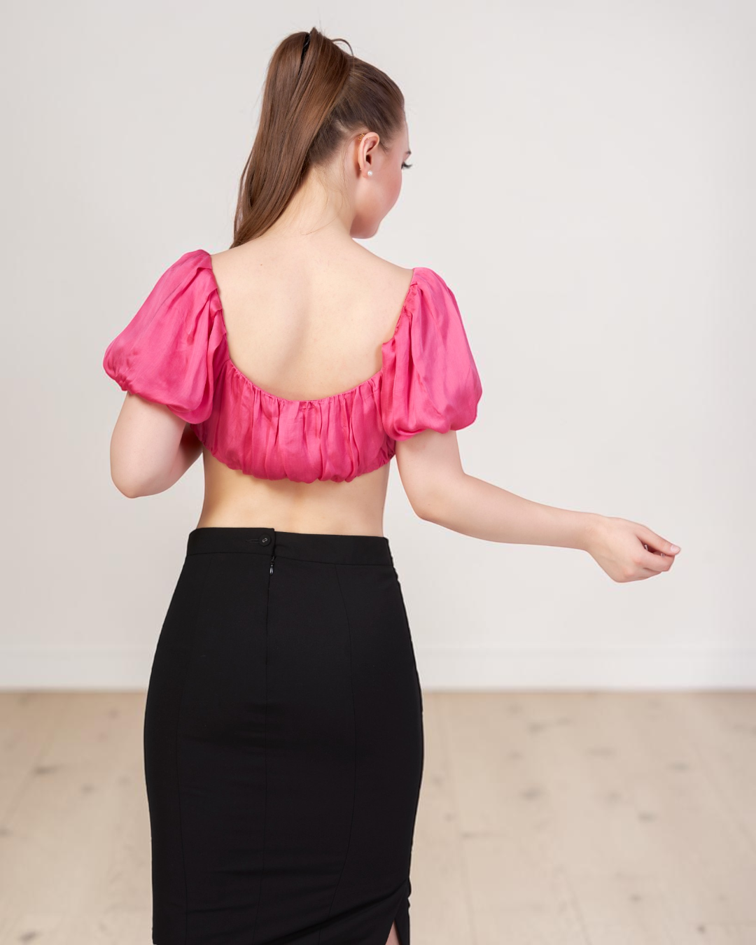 Puff Sleeve Crop Top Sewing Pattern 'Hollie'