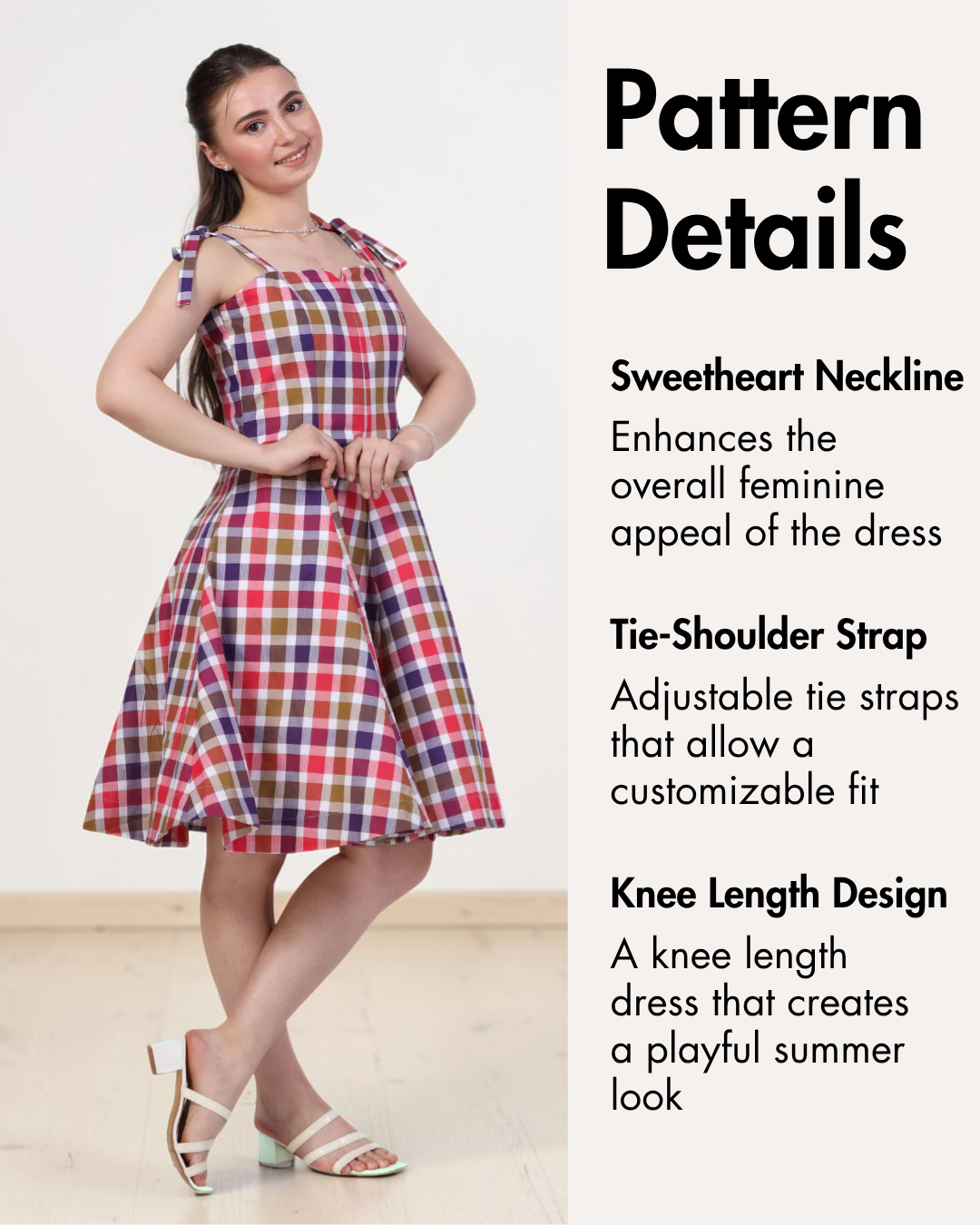 Barbiecore Summer Dress Sewing Pattern 'Violet'
