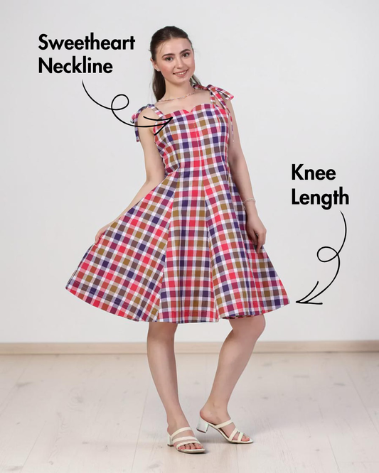 Barbiecore Summer Dress Sewing Pattern 'Violet'