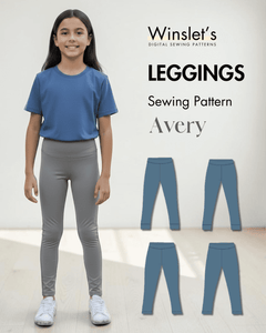 Kid's Leggings Sewing Pattern 'Avery' | Toddler and Teens