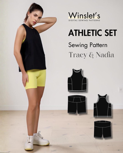 Athletic Set Sewing Pattern | Tank Top & Biker Shorts