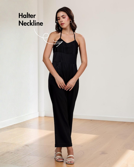 Tie-up Halter Neck Jumpsuit Sewing Pattern 'Lorraine'