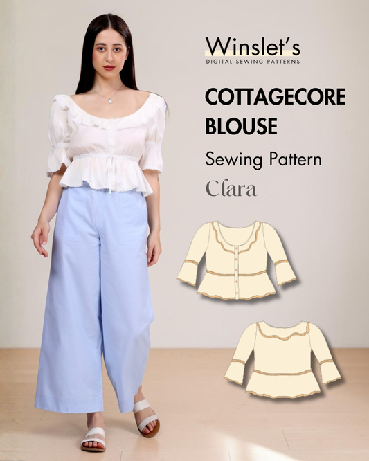Cottagecore Blouse Sewing Pattern 'Clara'