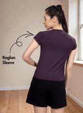 Raglan High Neck Top Sewing Pattern Frankie back view