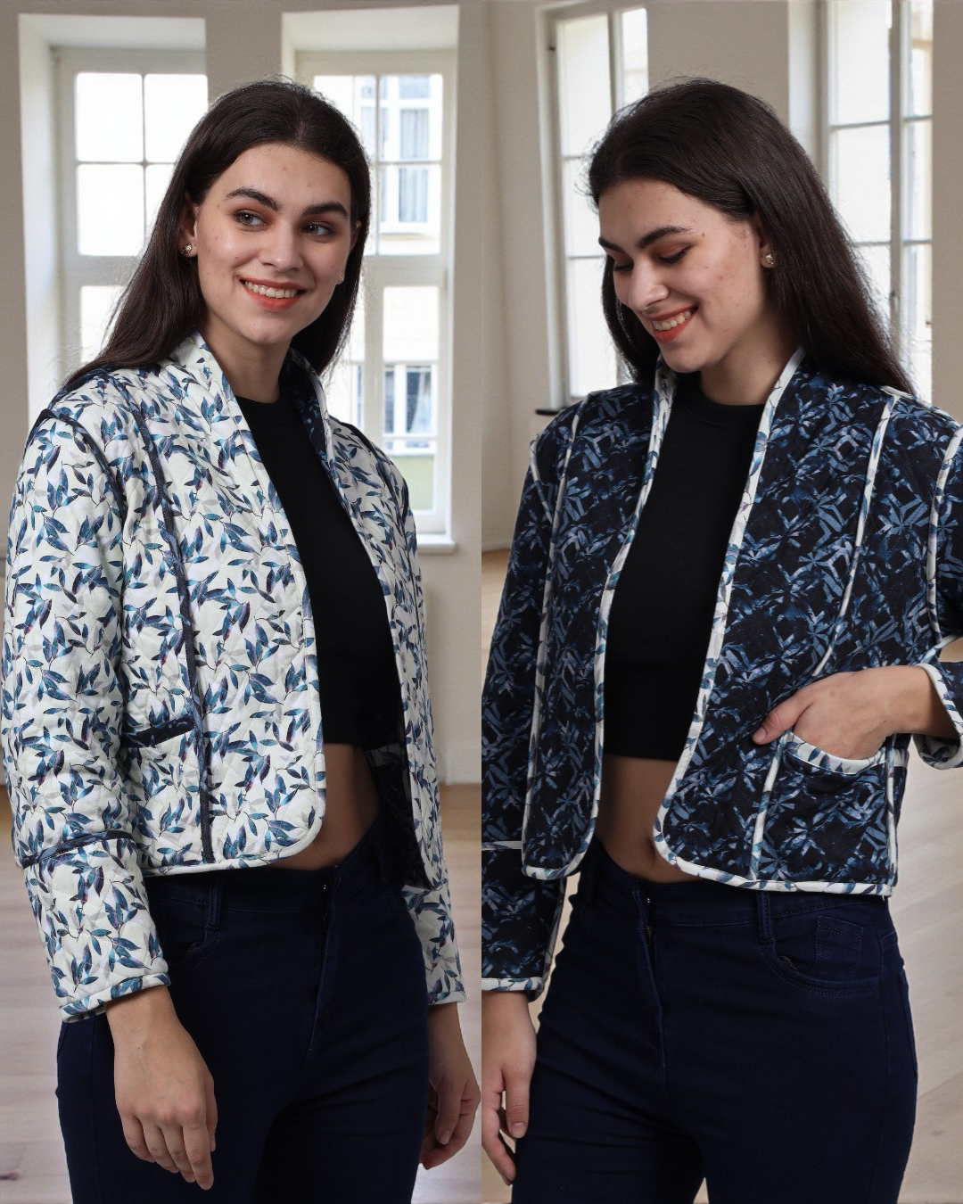 Reversible Quilted Jacket Sewing Pattern 'Romy'