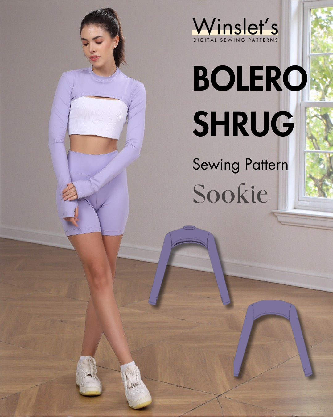 Bolero Shrug Sewing Pattern 'Sookie'