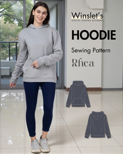Hoodie Sewing Pattern 'Rhea'