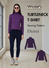 Turtleneck T-shirt Sewing Pattern 'Diana'