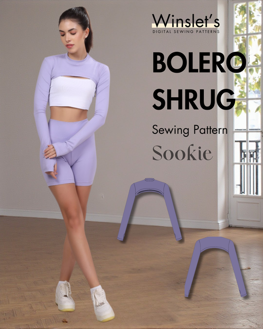 Bolero Shrug Sewing Pattern 'Sookie'
