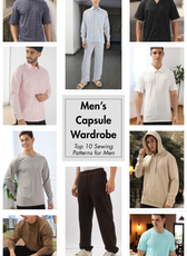 Men’s Capsule Wardrobe Bundle: 10 Essential Sewing Patterns