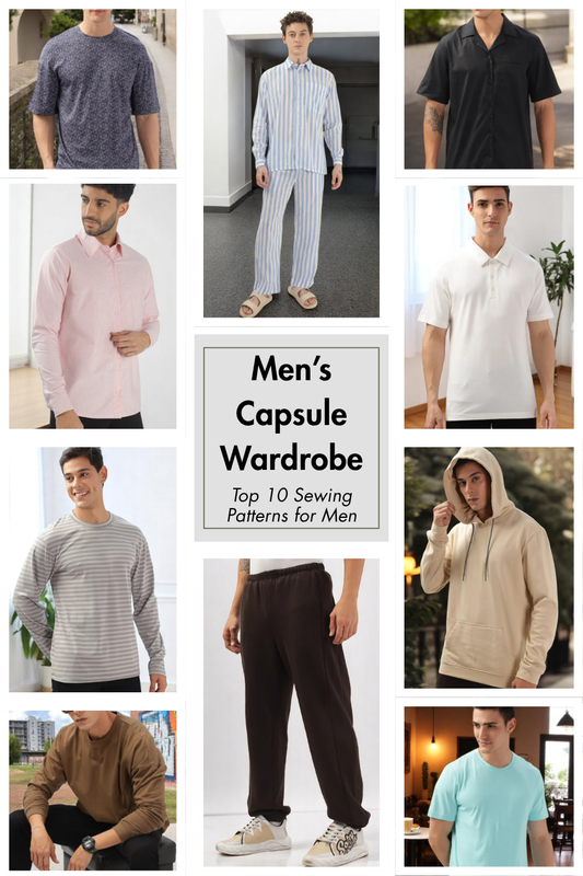 Men’s Capsule Wardrobe Bundle: 10 Essential Sewing Patterns
