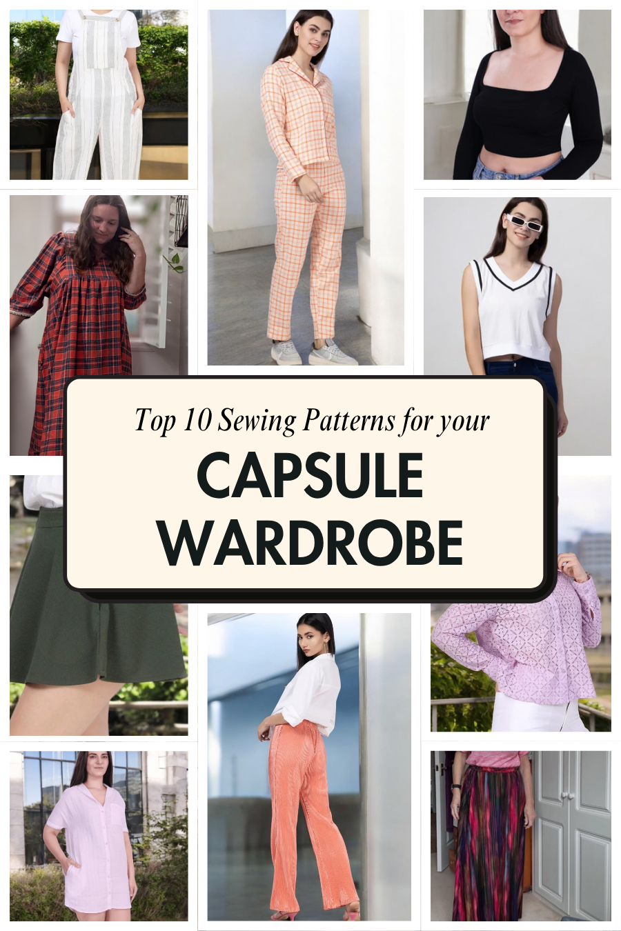 Women's Capsule Wardrobe Bundle: 10 Essential Sewing Patterns