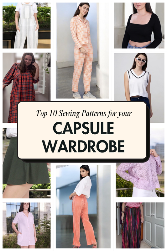 Women's Capsule Wardrobe Bundle: 10 Essential Sewing Patterns