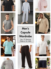 Men’s Capsule Wardrobe Bundle: 10 Essential Sewing Patterns