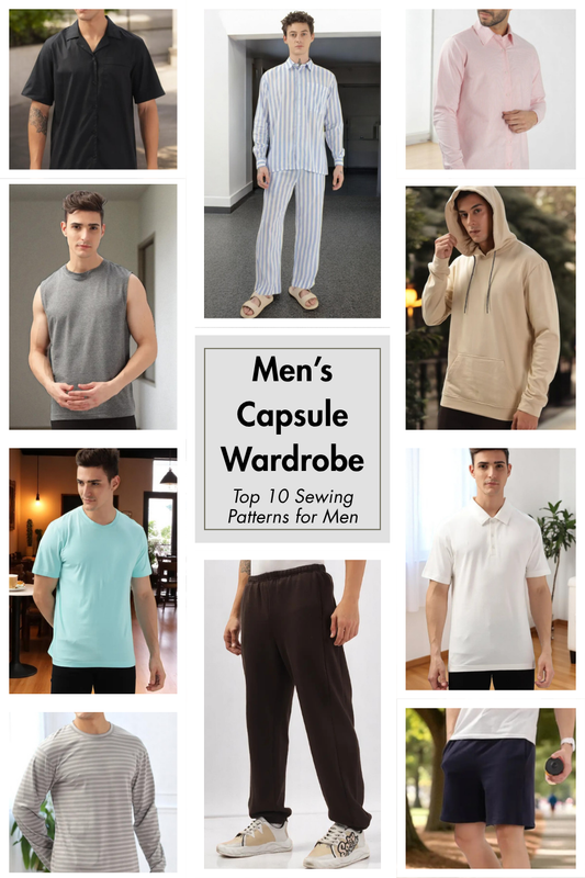 Men’s Capsule Wardrobe Bundle: 10 Essential Sewing Patterns