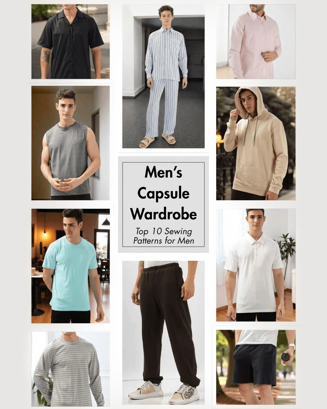Men's Capsule Wardrobe Bundle Sewing Patterns