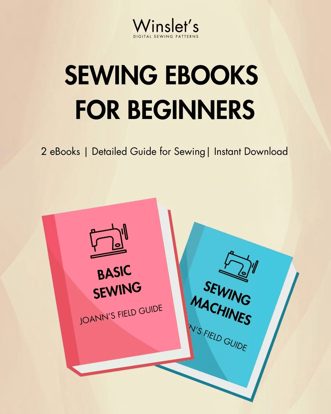 Sewing eBook cover for beginners