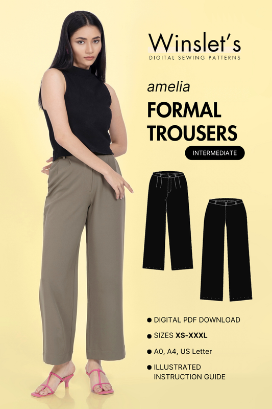 Formal Trousers Sewing Pattern 'Amelia'
