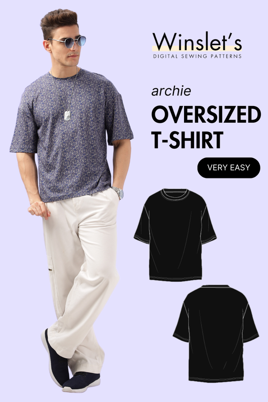Men's Oversized T-shirt Sewing Pattern 'Archie'