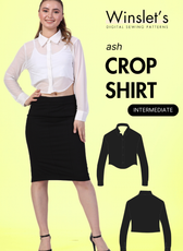 Crop Shirt Sewing Pattern 'Ash'