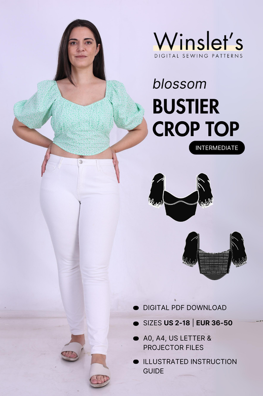 Bustier Top Sewing Pattern 'Blossom'