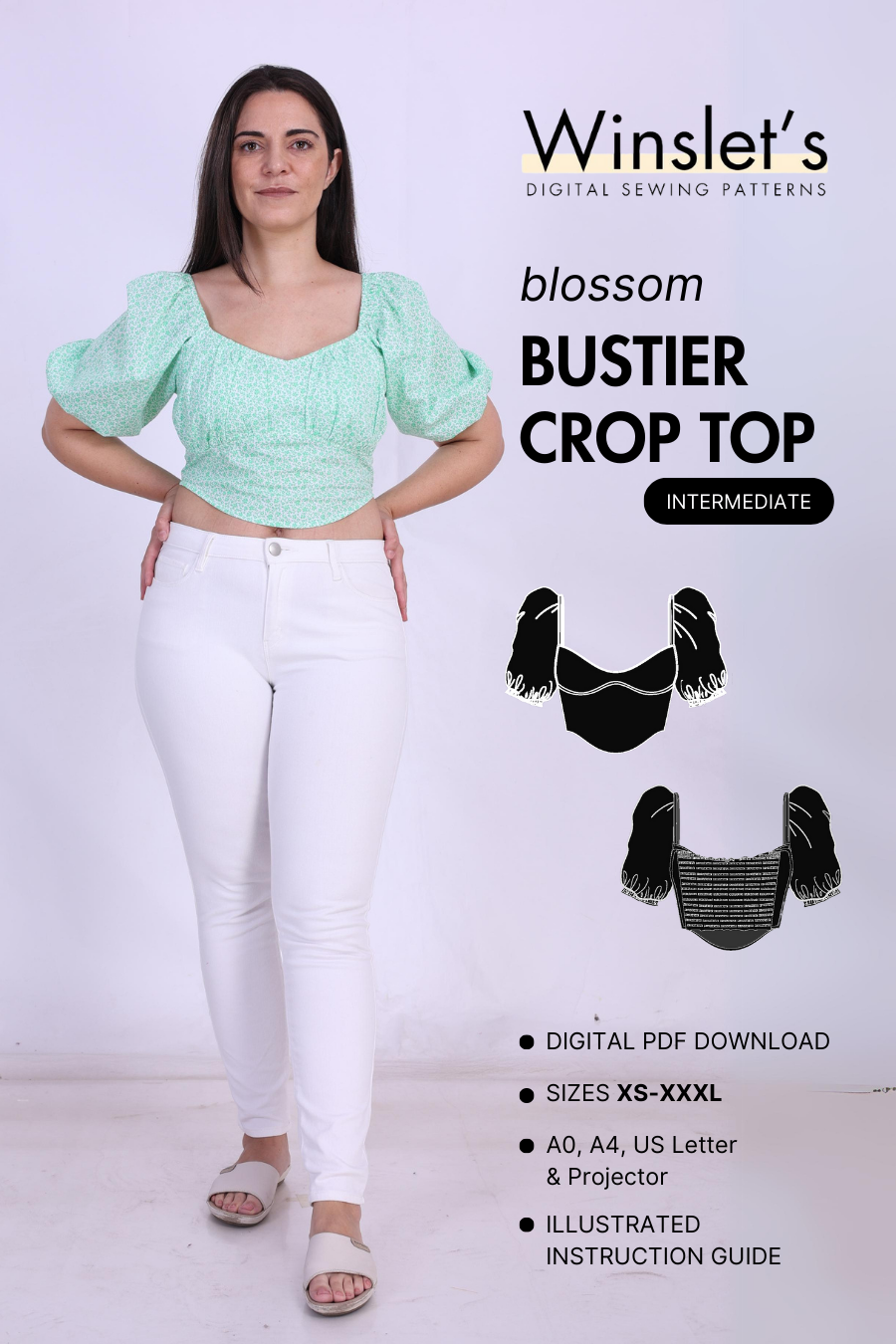 Bustier Top Sewing Pattern 'Blossom'