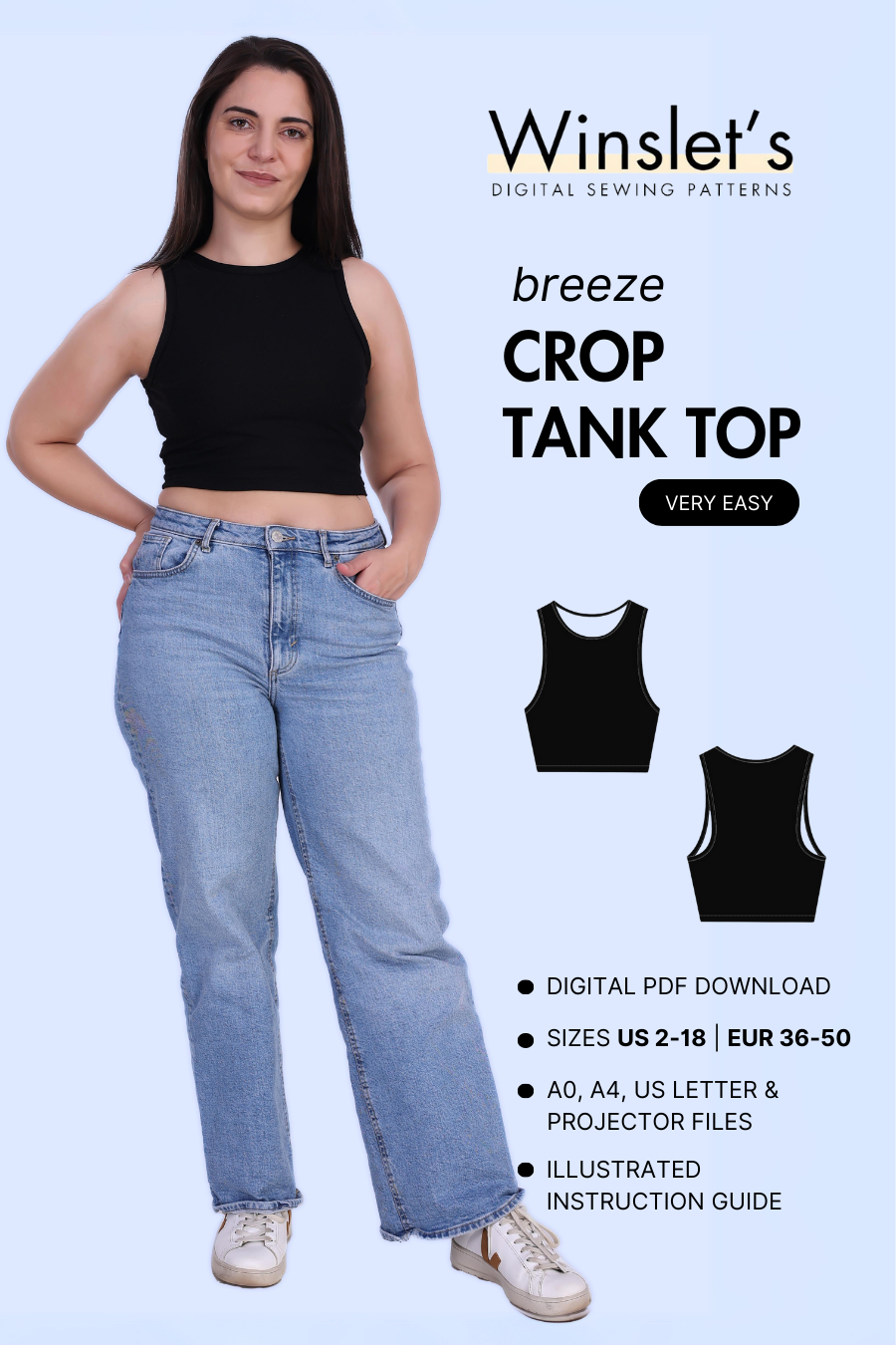 Tank Top Sewing Pattern 'Breeze'