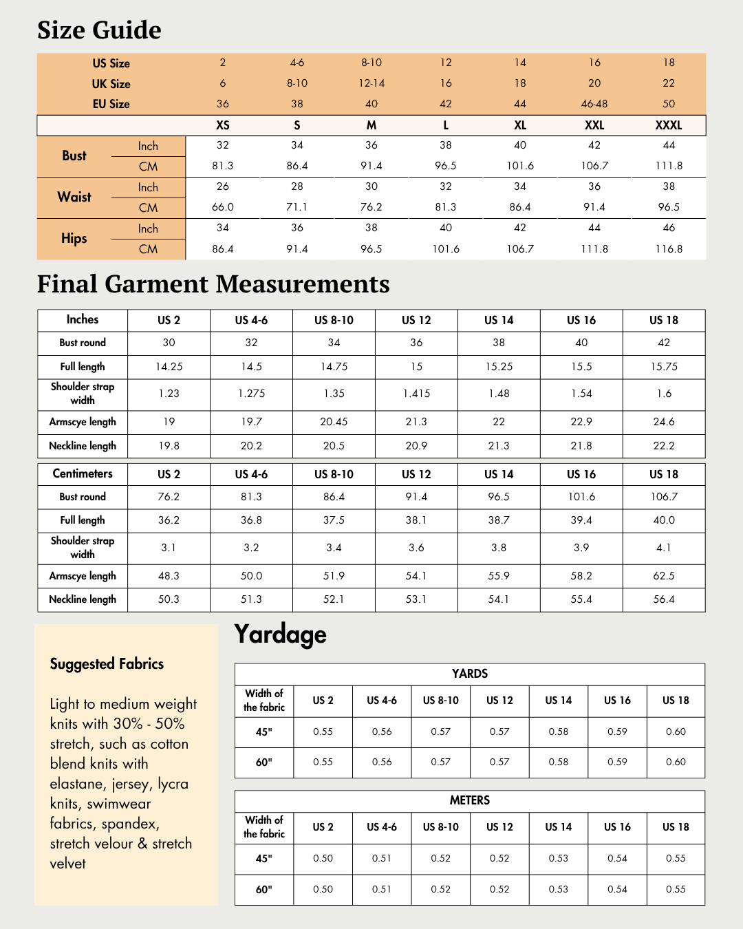 Crop Tank Top Sewing Pattern 'Breeze'