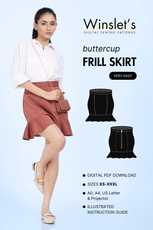 Frill Skirt Sewing Pattern 'Buttercup'