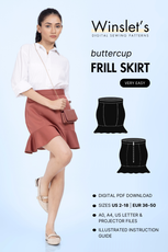 Frill Skirt Sewing Pattern 'Buttercup'