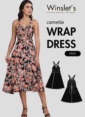 Wrap Dress Sewing Pattern 'Camellia'