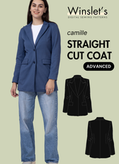 Straight-Cut Coat Sewing Pattern 'Camille'