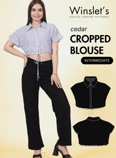 Cropped Blouse Sewing Pattern 'Cedar'
