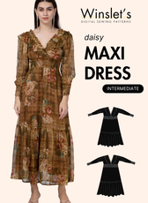 Vintage Maxi Dress Sewing Pattern 'Daisy'