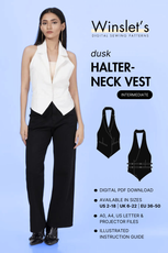 Halter Neck Vest Sewing Pattern 'Dusk'