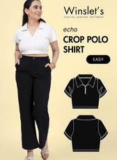 Crop Polo Shirt Sewing Pattern 'Echo'