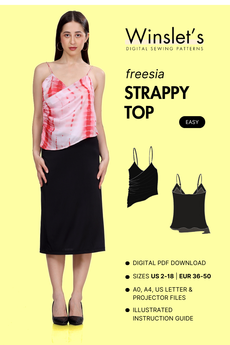 Strappy Top Sewing Pattern 'Freesia'