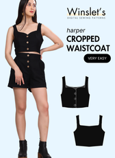 Cropped Waistcoat Sewing Pattern 'Harper'