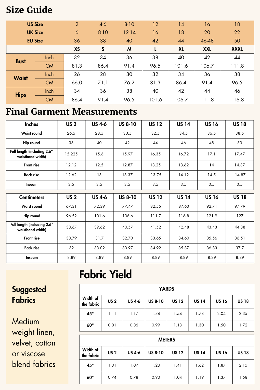 High Waisted Shorts Sewing Pattern 'Harper'