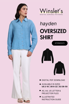 Oversized Shirt Sewing Pattern 'Hayden'